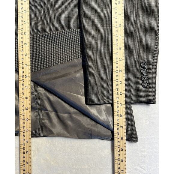 Chaps Ralph Lauren 44R Gray Rust Blue Birdseye Blazer Sport Coat Jacket - Picture 12 of 14